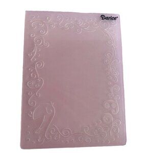Darice Whimsy Frame Embossing Folder 4x6 Crafting Tool Plastic Decorative Design